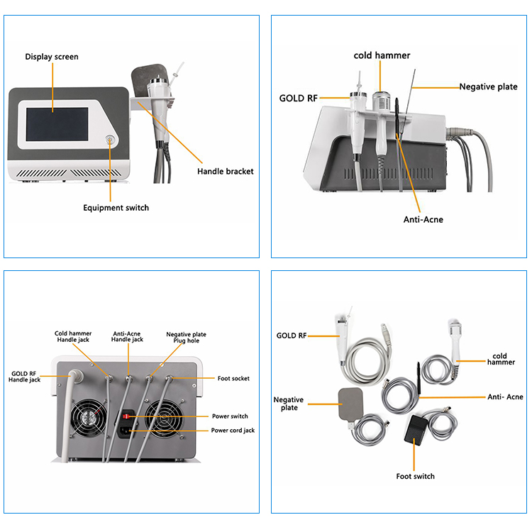 Portable 3in1 fractional rf machine