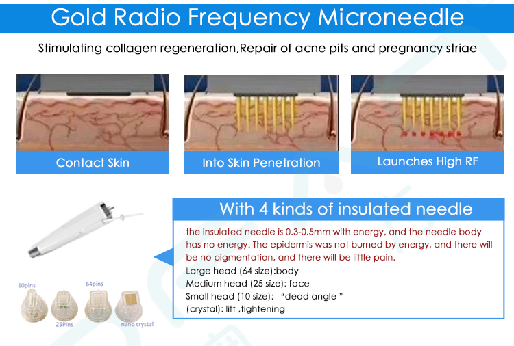 Portable 3in1 fractional rf machine