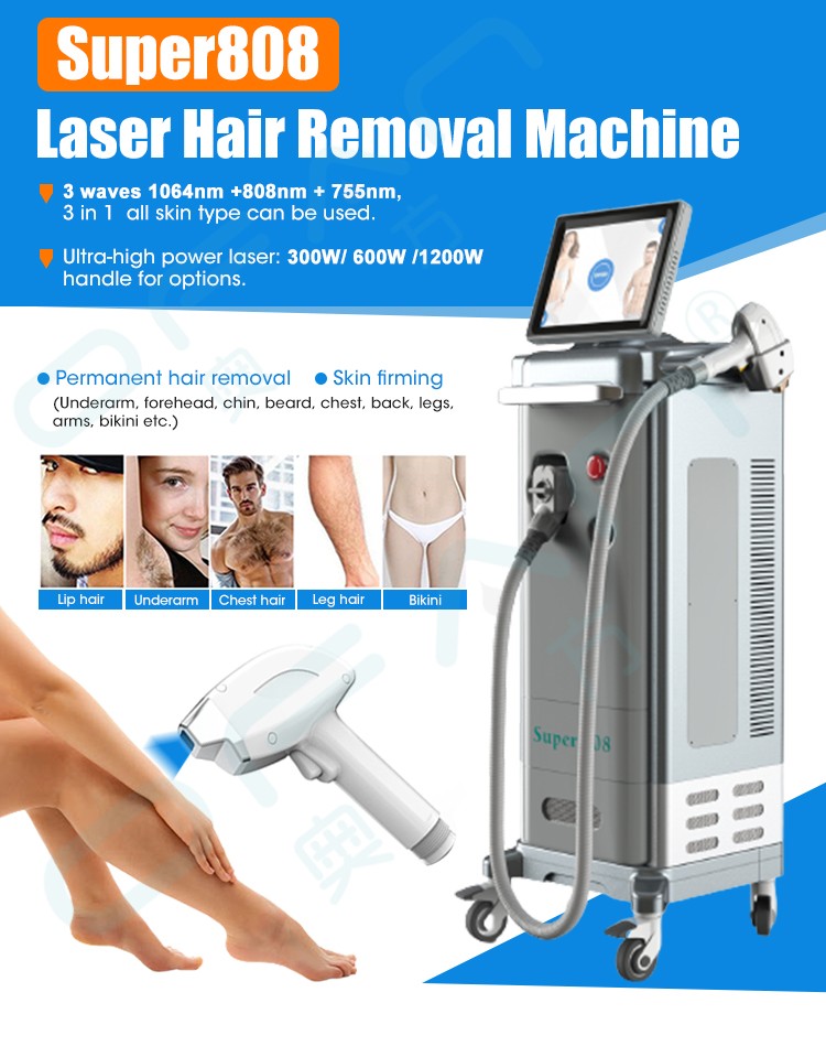 Laser hair removal machine