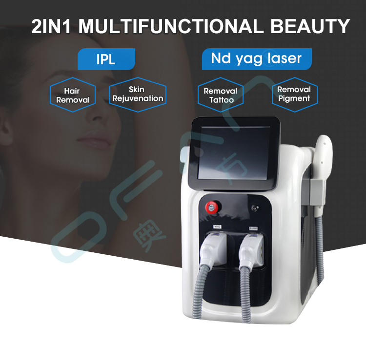 2in1 IPL Nd yag laser machine