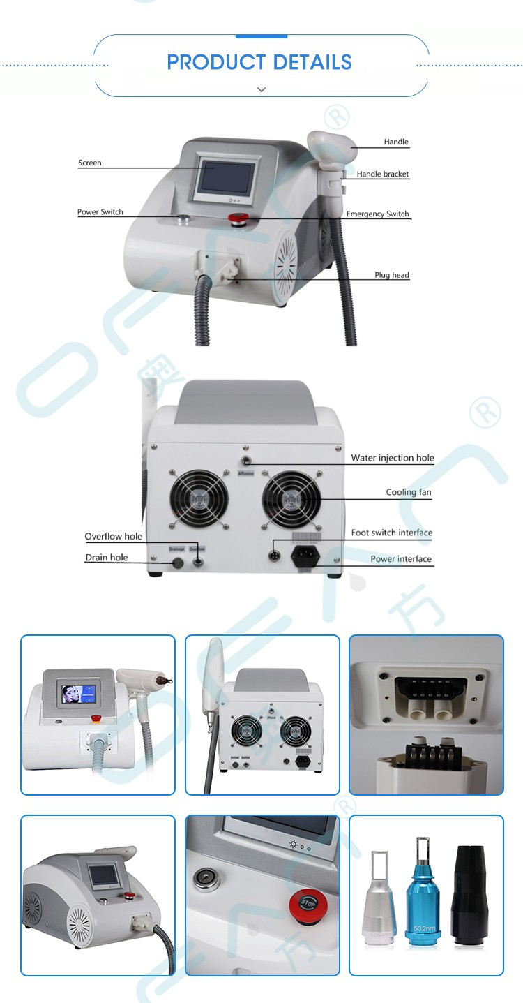 Best Selling 300W 500W Tattoo Pigment Melasma Speckle Removal Carbon Laser Yag Peel Skin Whitening Machine