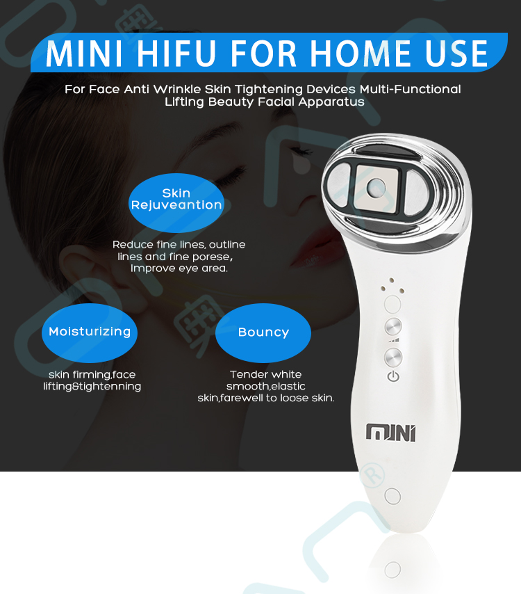 Korea Portable Handheld Face Lift Skin Machine Smas Rf High Intensity Focused Ultrasound Mini Hifu