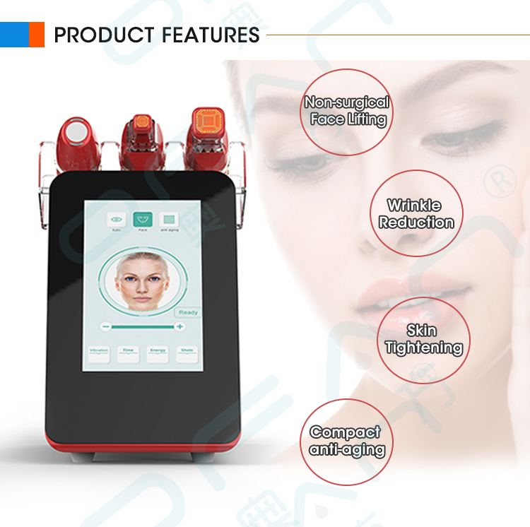 3 in 1 High Quality Hifu Thermagic RF Focused Ultrasound for Wrinkle Removal