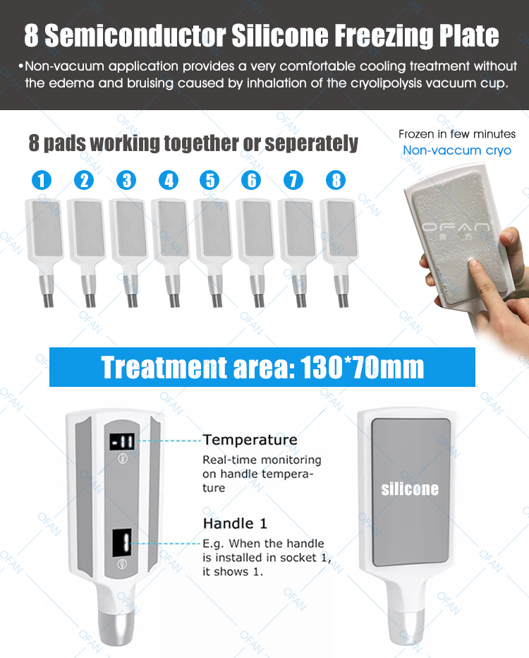 Pérdida de peso con crioterapia Eliminación de celulitis Cryolipolisis Adelgazamiento corporal  Máquina de criolipólisis 360 Cryo