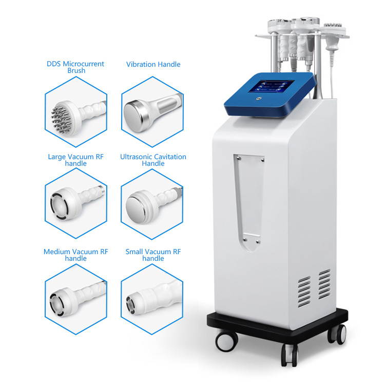 Multifuncional 6 en 1 5D RF 80k Cavitación Máquina de Adelgazamiento Liposucción Cuerpo Adelgazante Máquina de Modelado Sistema de Cavitación al Vacío