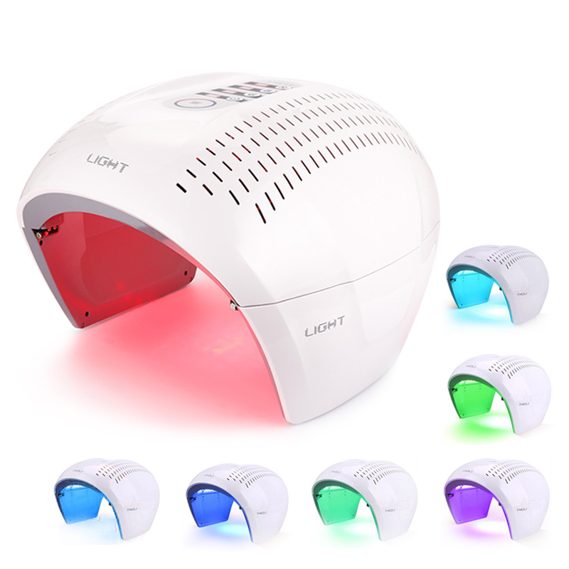 7 colores PDT LED Photon Light Therapy Lamp Facial Body Beauty SPA PDT Mask Skin Tighten Acne Wrinkle Remover Device